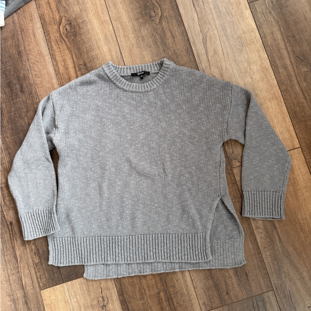 Quince Gray Knit Sweater